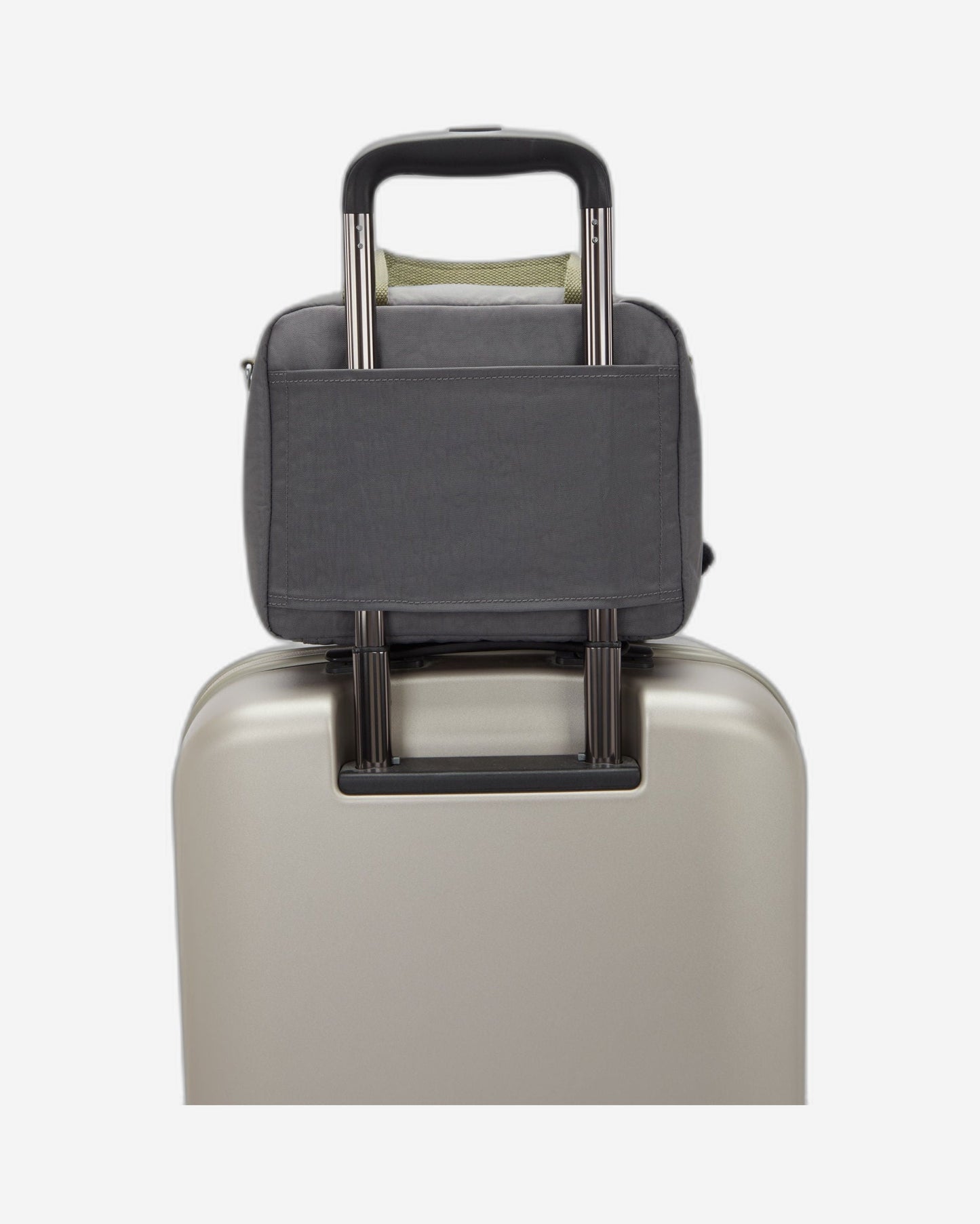 حقيبة غداء كبيرة Kipling Miyo Back to Grey مع جراب عربة 15381-1DX