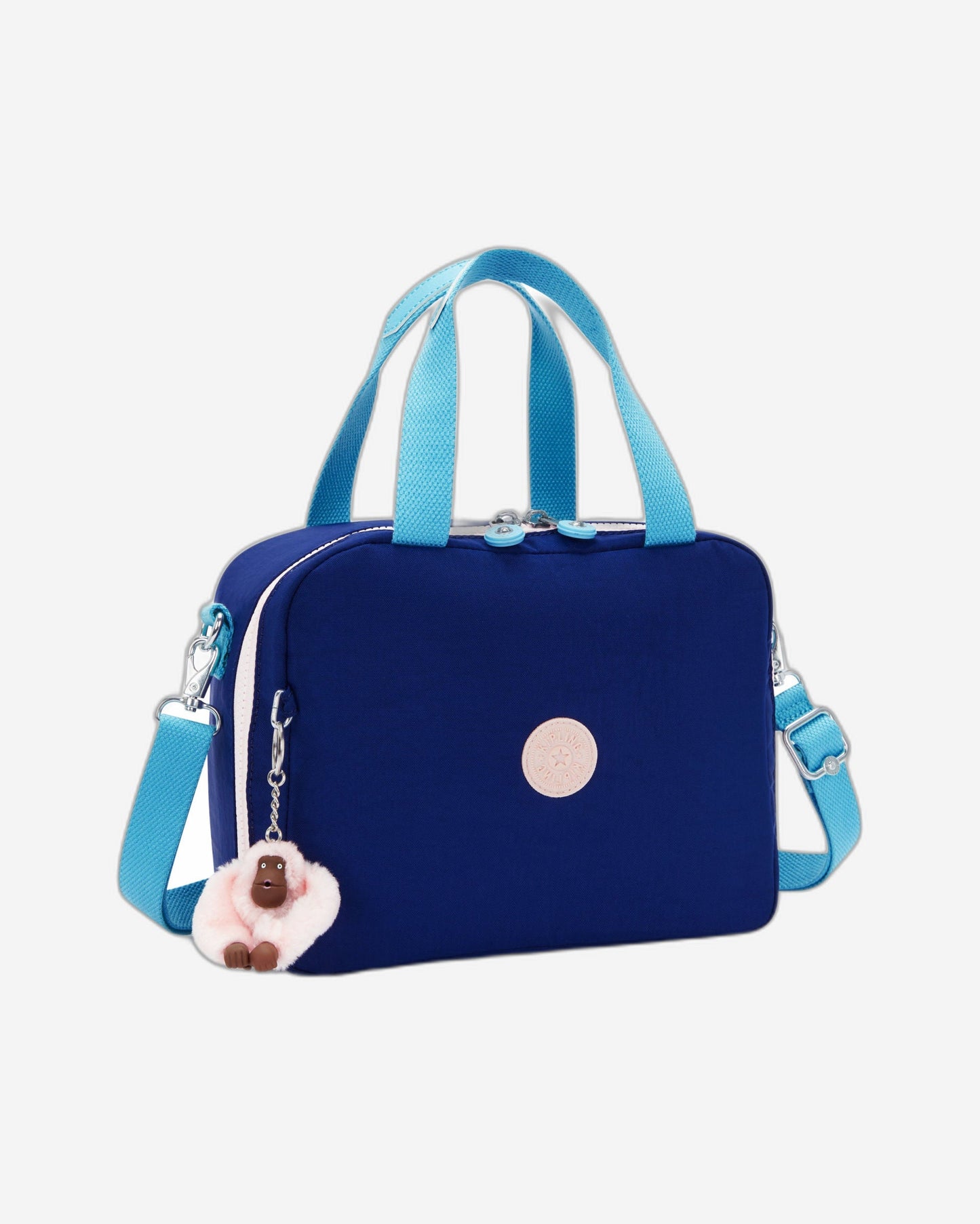 حقيبة غداء كبيرة Kipling Miyo Solar Navy C مع جراب عربة C215381-AF9