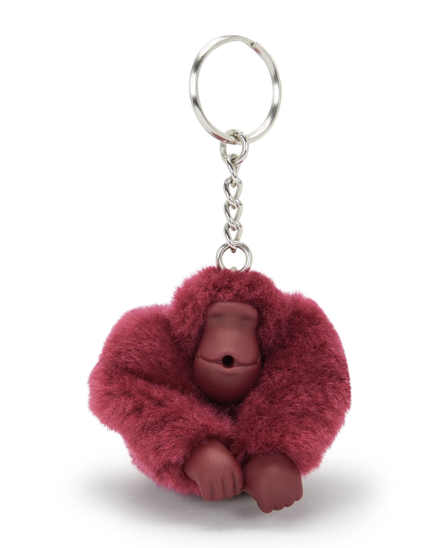Kipling Monkeyclip S Lounge Wine حزمة من 10 سلاسل مفاتيح على شكل قرد صغير 16474-5FW
