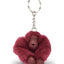 Kipling Monkeyclip S Lounge Wine حزمة من 10 سلاسل مفاتيح على شكل قرد صغير 16474-5FW