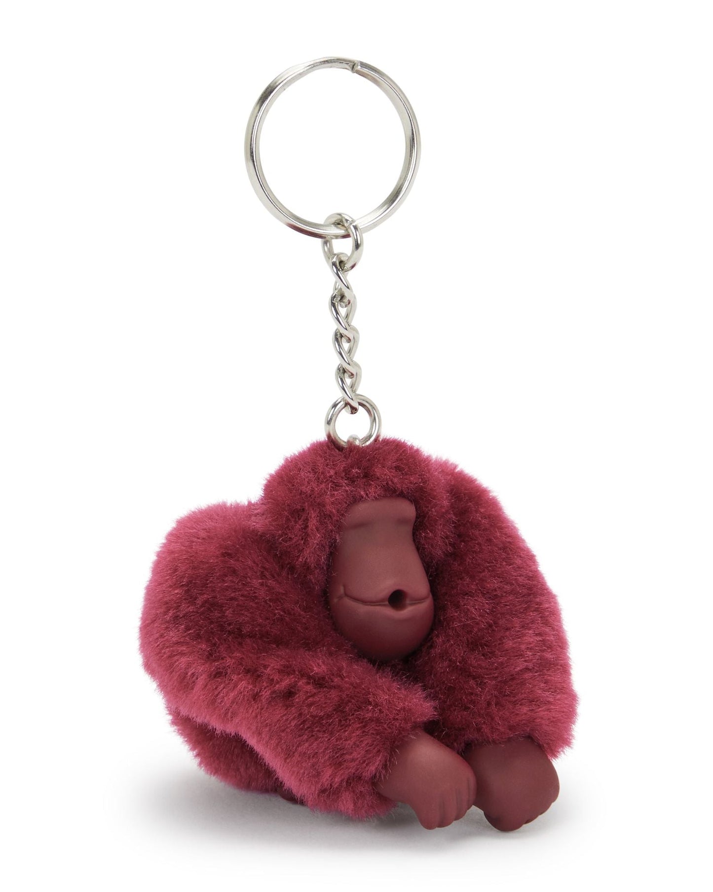 Kipling Monkeyclip S Lounge Wine حزمة من 10 سلاسل مفاتيح على شكل قرد صغير 16474-5FW