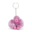 KIPLING-Monkeyclip S Pack10-علاقة مفاتيح قرد صغير-وردي مزهر-16474-R2C