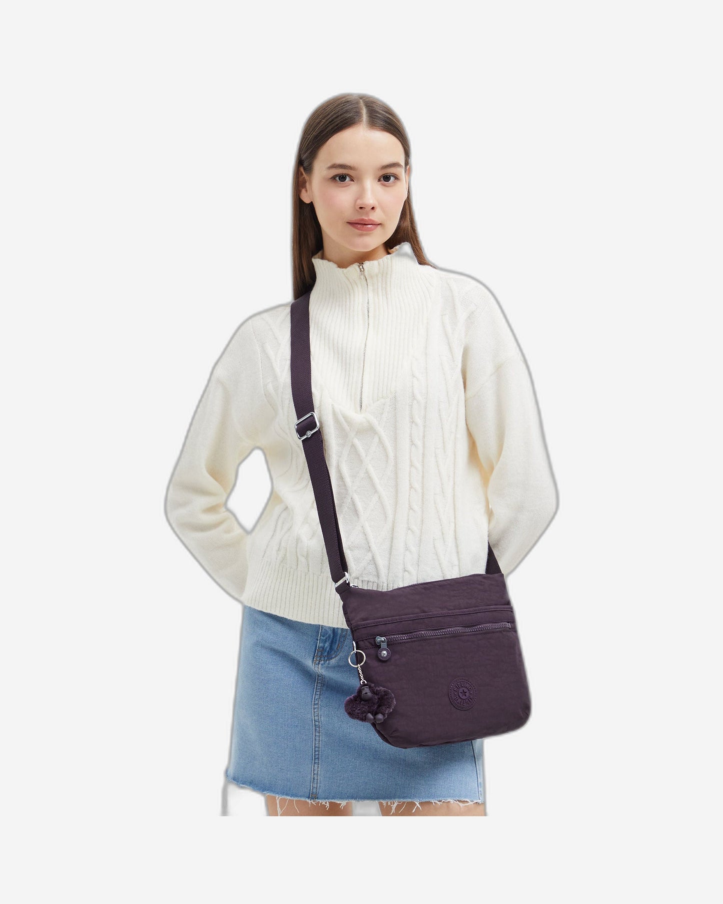 حقيبة Kipling Arto Ultimate Plum متوسطة الحجم 19911-67U