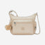 حقيبة كروسبودي متوسطة Kipling Gabbie S لامعة باللون البيج I2532-5DV