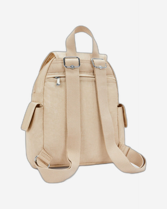 حقيبة ظهر صغيرة من Kipling City Pack Mini باللون البيج اللامع I2671-5Dv