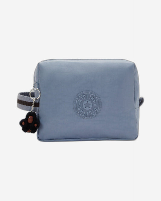حقيبة مستحضرات التجميل الكبيرة من Kipling Parac باللون الأزرق المائل للرمادي I2887-6Fb