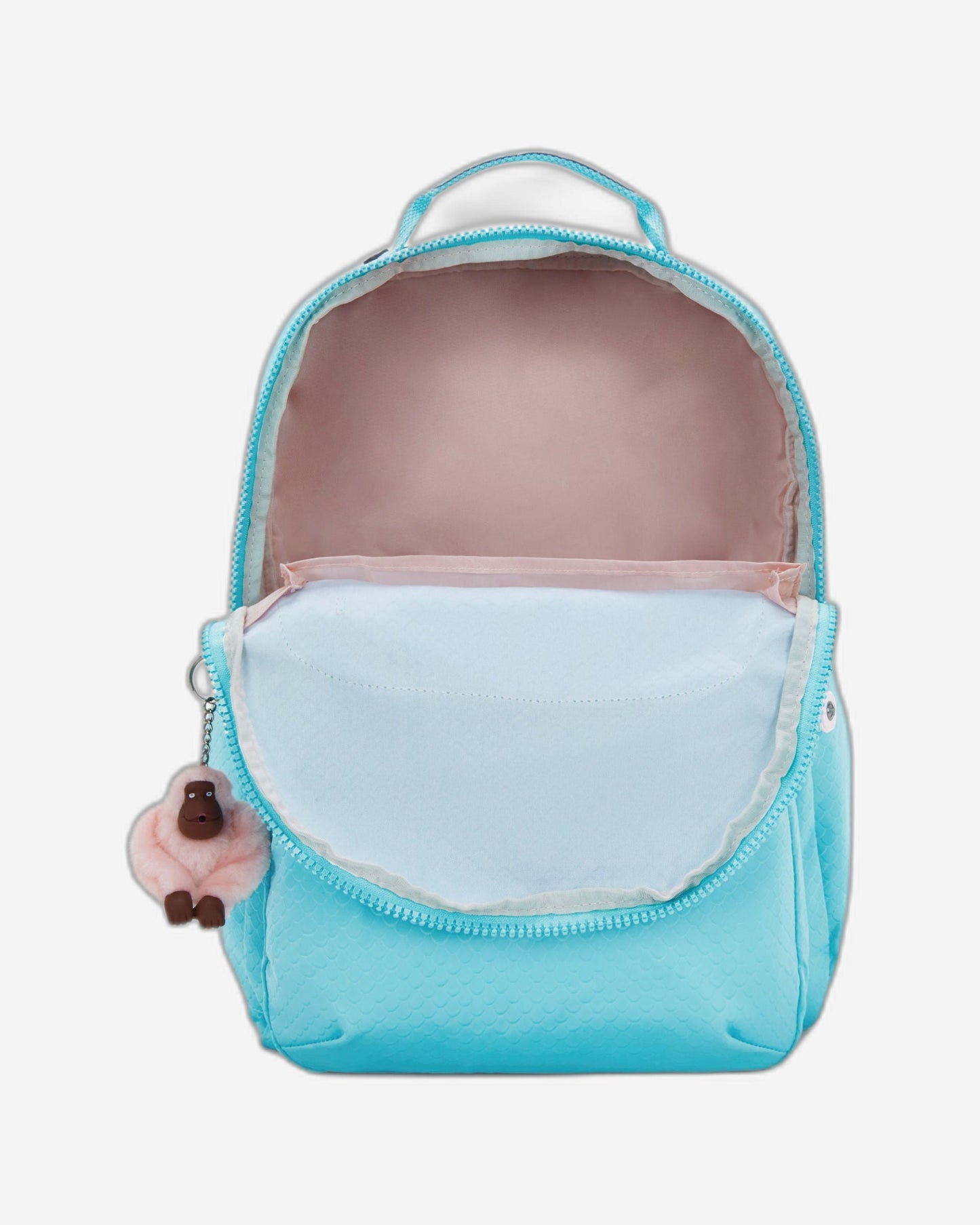 حقيبة ظهر Kipling Seoul Lap Mermaid Emboss كبيرة مع حجرة للكمبيوتر المحمول I2932-62H