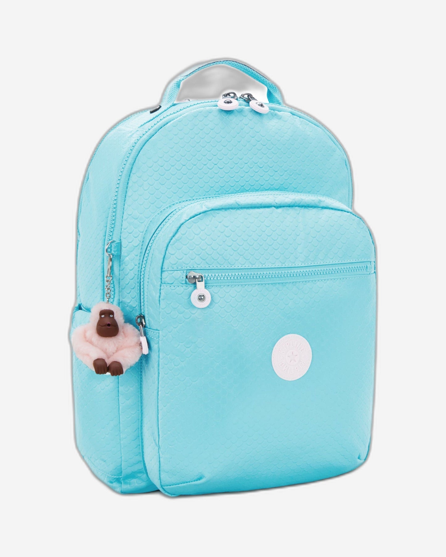 حقيبة ظهر Kipling Seoul Lap Mermaid Emboss كبيرة مع حجرة للكمبيوتر المحمول I2932-62H