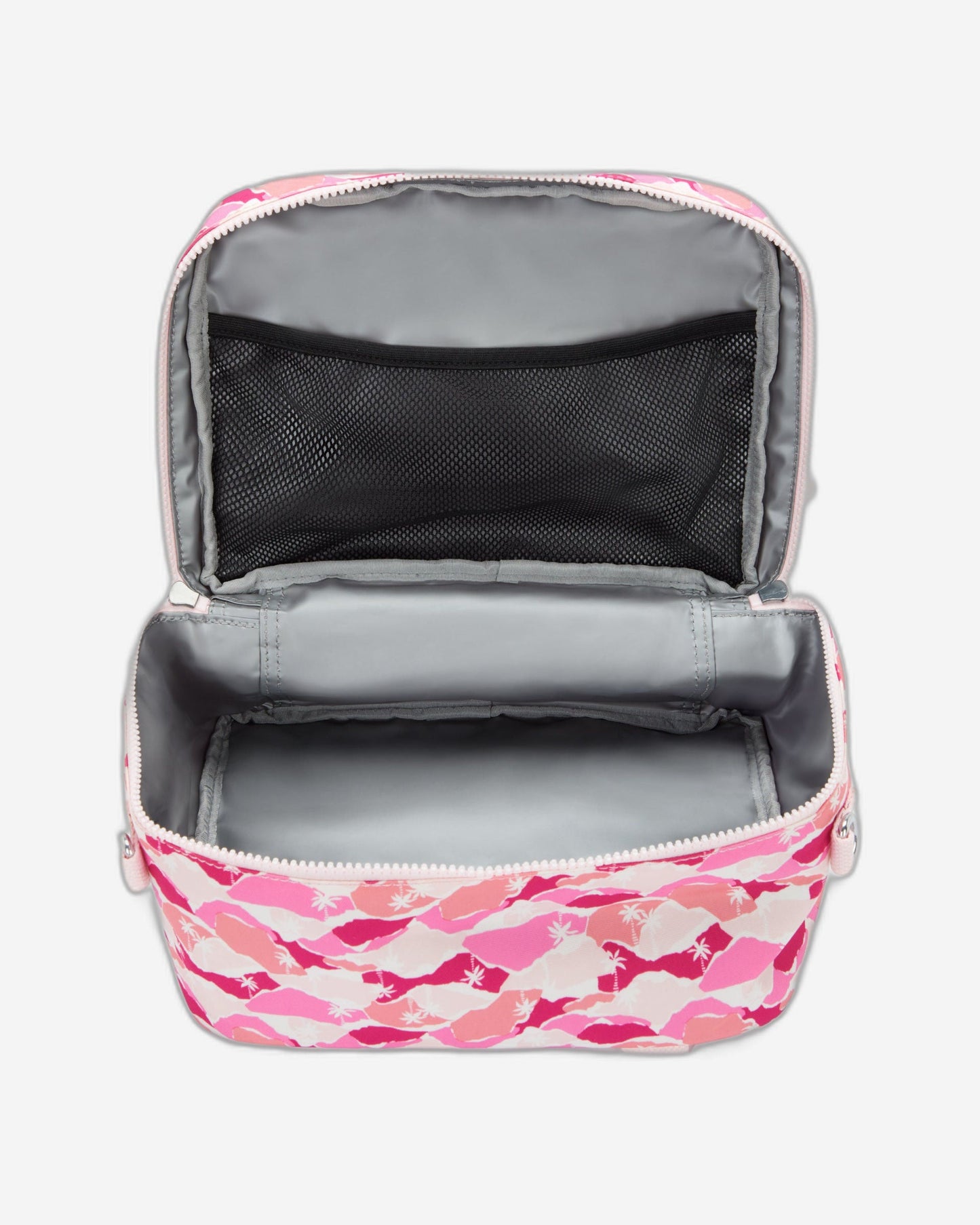حقيبة غداء كبيرة Kipling Miyo Pink Palm مع جراب عربة I2989-1BV
