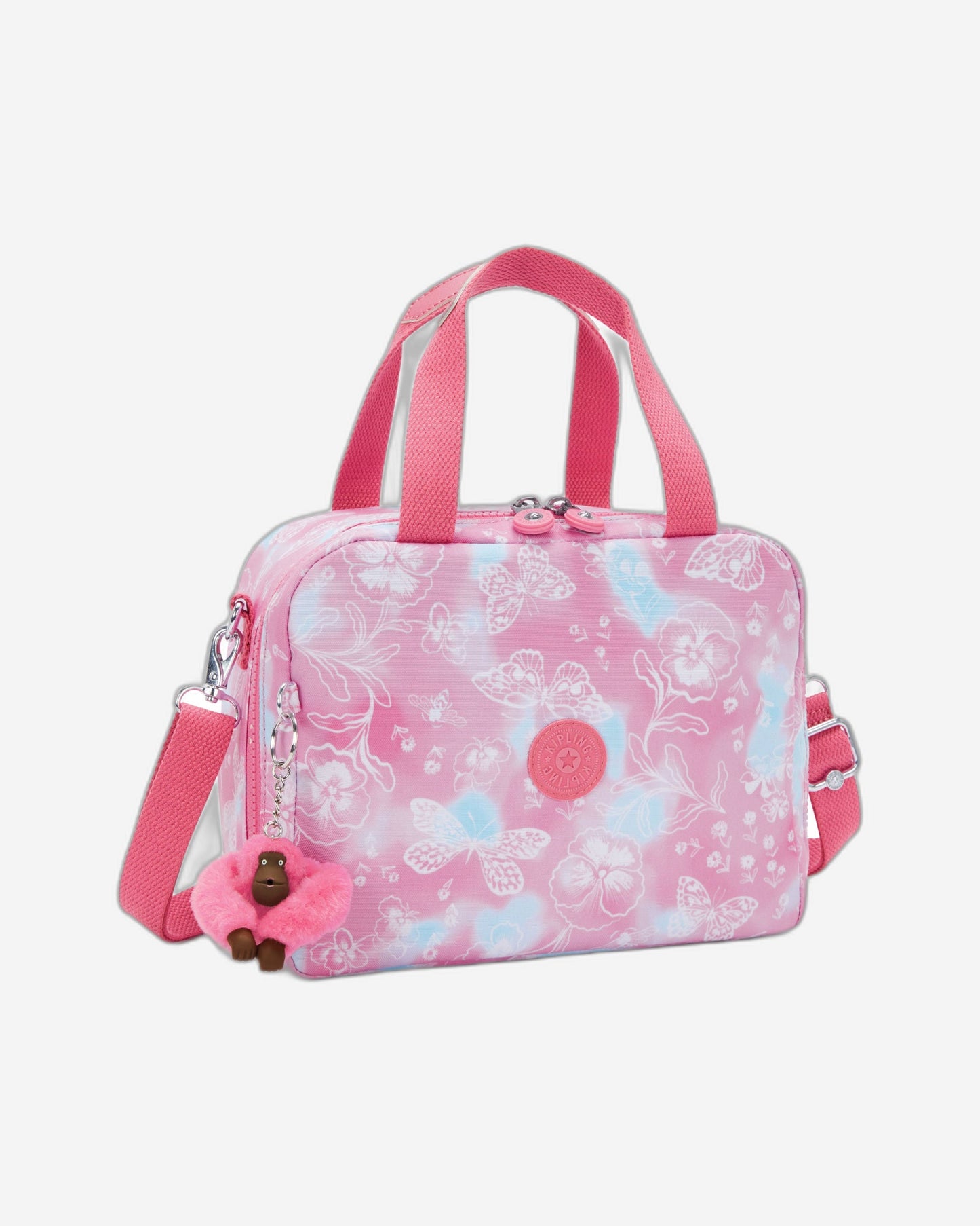 حقيبة غداء كبيرة من Kipling Miyo Garden Clouds مع جراب عربة C2I2989-2PE
