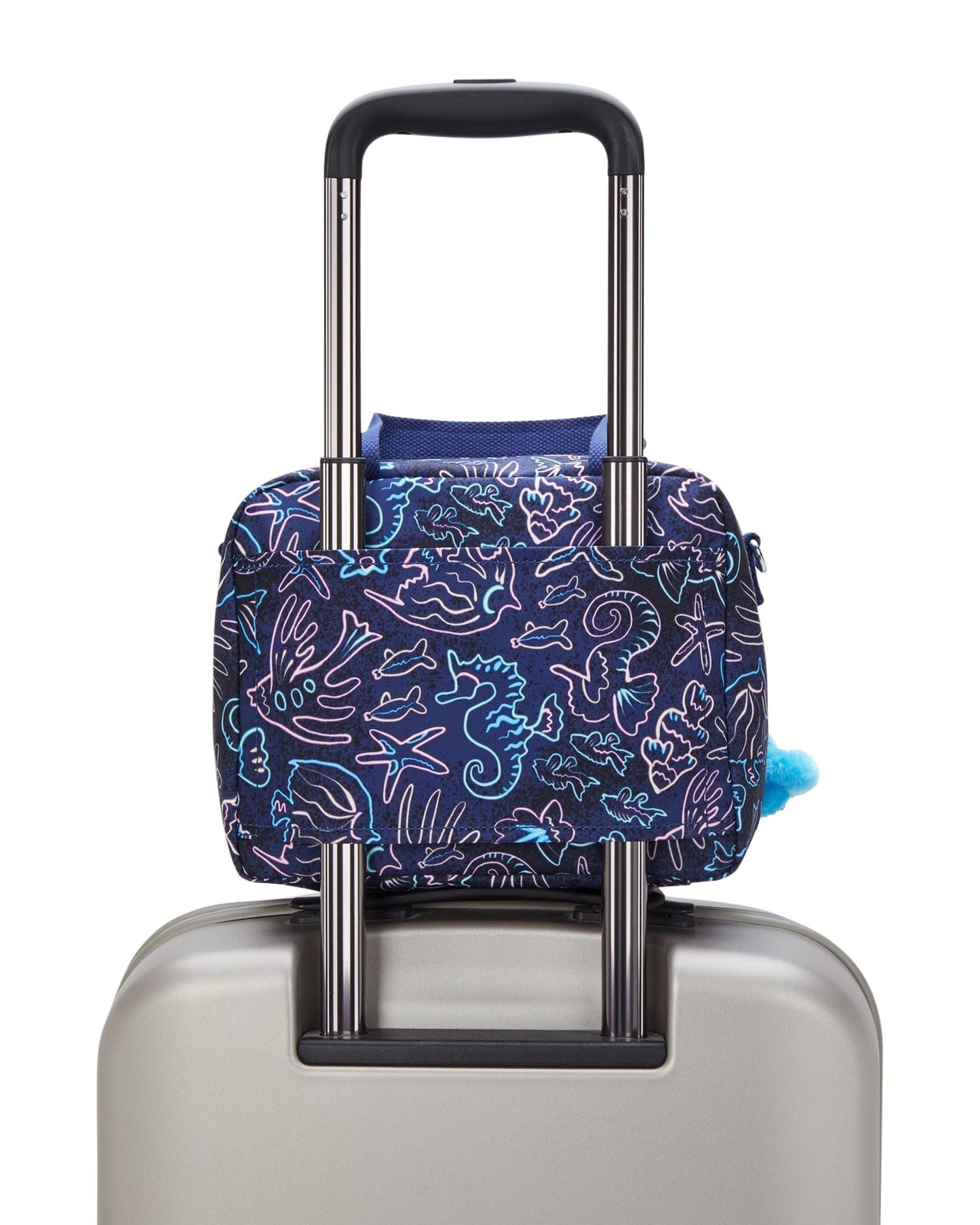 حقيبة غداء Kipling Miyo Disco Fish كبيرة مع جراب عربة I2989-4FK