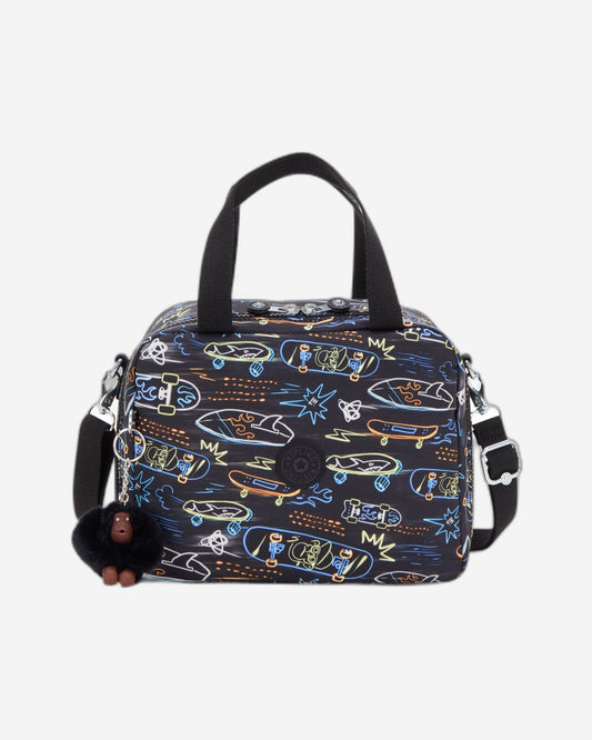 حقيبة غداء كبيرة Kipling Miyo Neon Skate مع جراب عربة I2989-71M