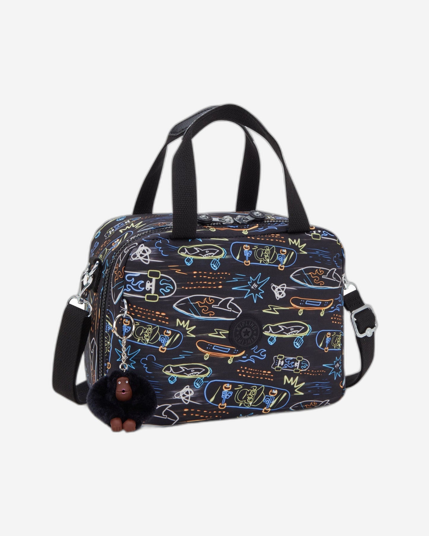 حقيبة غداء كبيرة Kipling Miyo Neon Skate مع جراب عربة I2989-71M