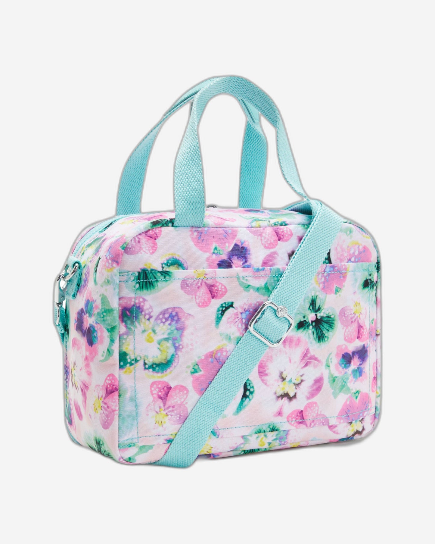 حقيبة غداء كبيرة Kipling Miyo Aqua Blossom مع كم ترولي C2I2989-7EC