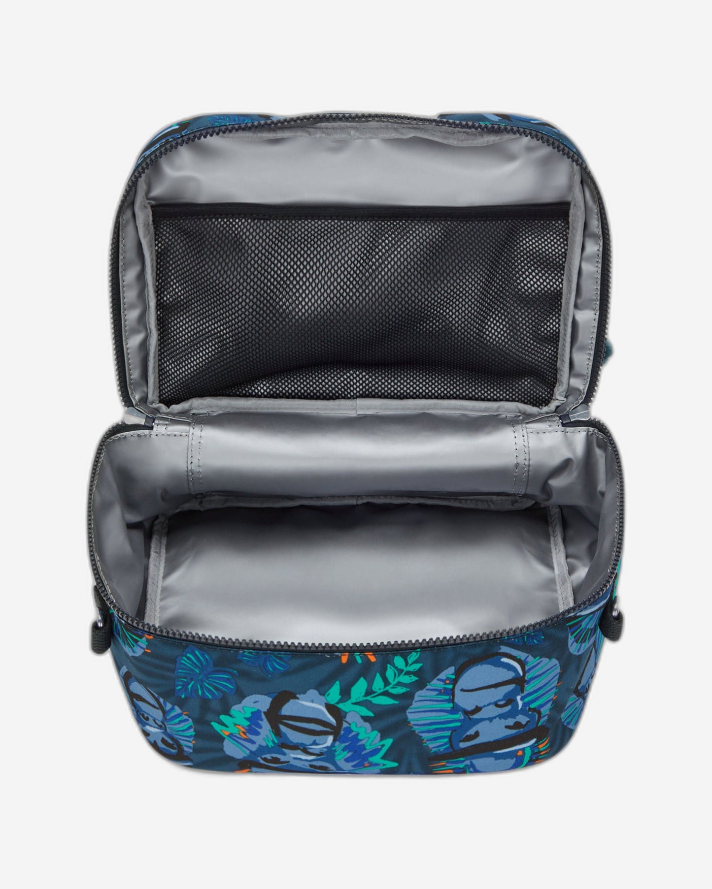 حقيبة غداء كبيرة من Kipling Miyo Blue Monkey Fun مع جراب عربة C2I2989-8HJ