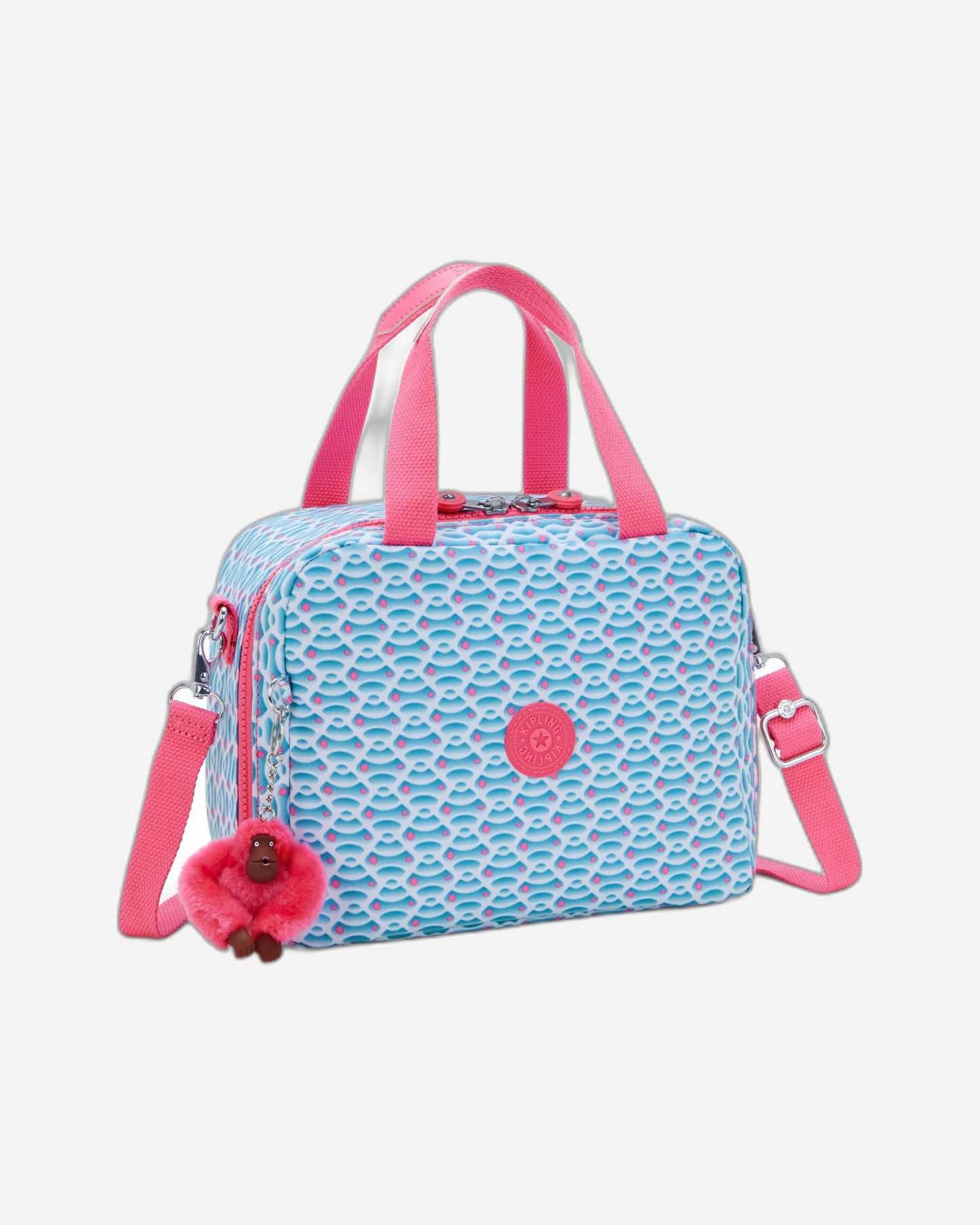 حقيبة غداء كبيرة Kipling Miyo Dreamy Geo C مع جراب عربة C2I2989-D1W