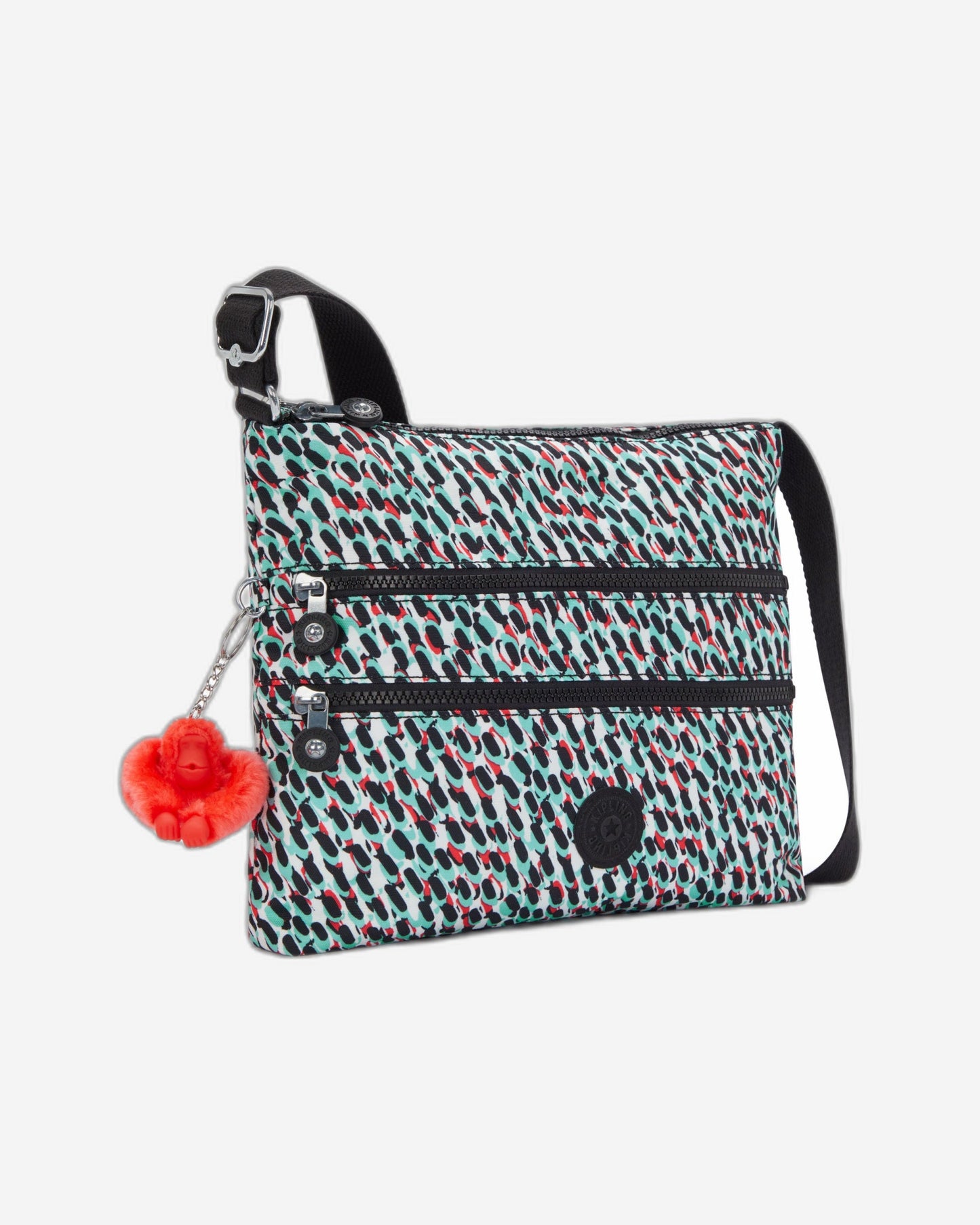 حقيبة كروس متوسطة بطبعة تجريدية ألفار من Kipling C2I3066-GN6