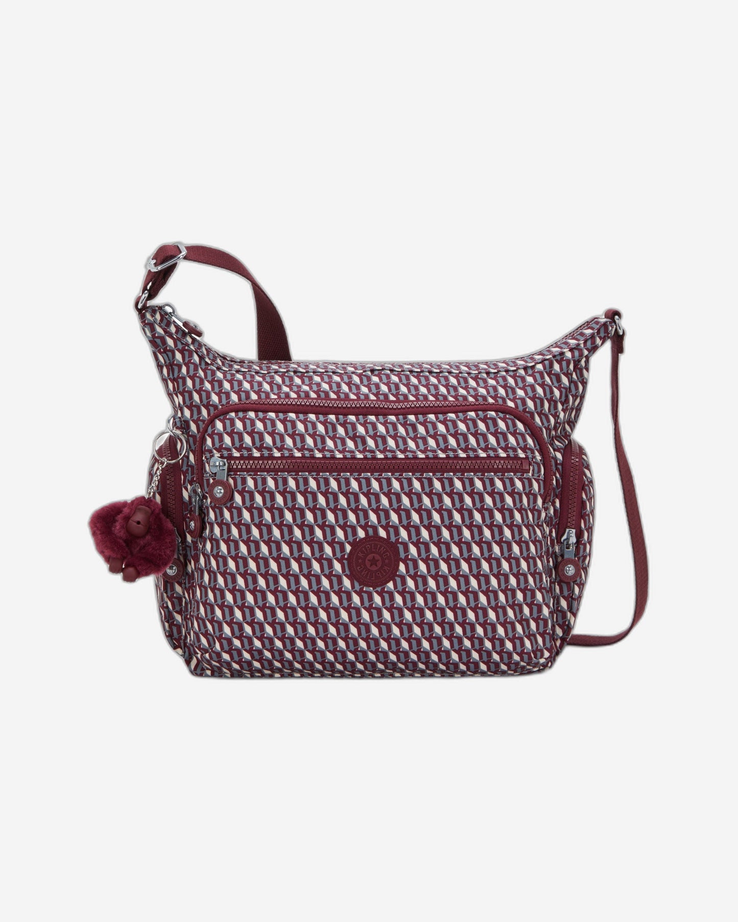Kipling Gabbie 3Dk Wine حقيبة كروس كبيرة I3186-1PB