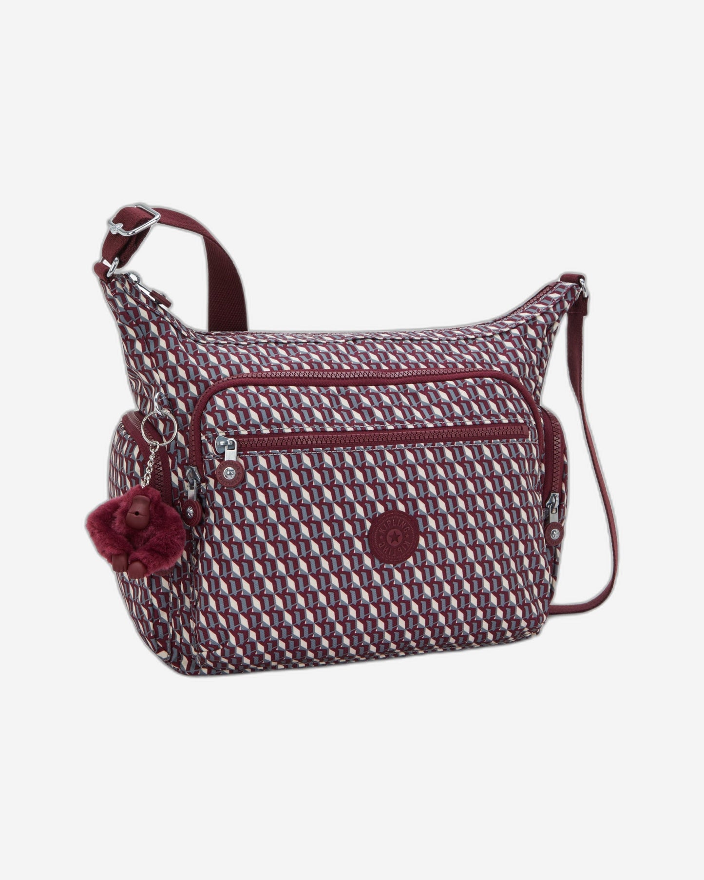 Kipling Gabbie 3Dk Wine حقيبة كروس كبيرة I3186-1PB