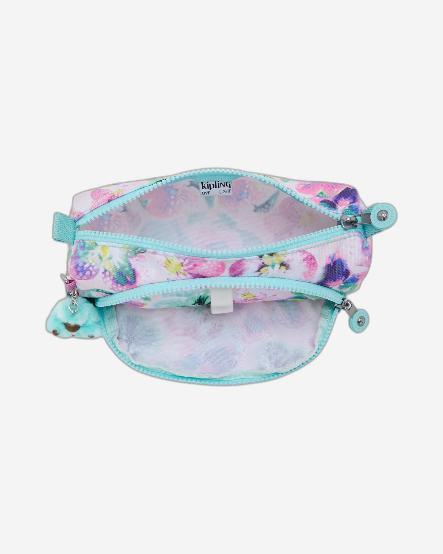 حقيبة أقلام متوسطة من Kipling بتصميم Cute Aqua Blossom C2I3330-7EC