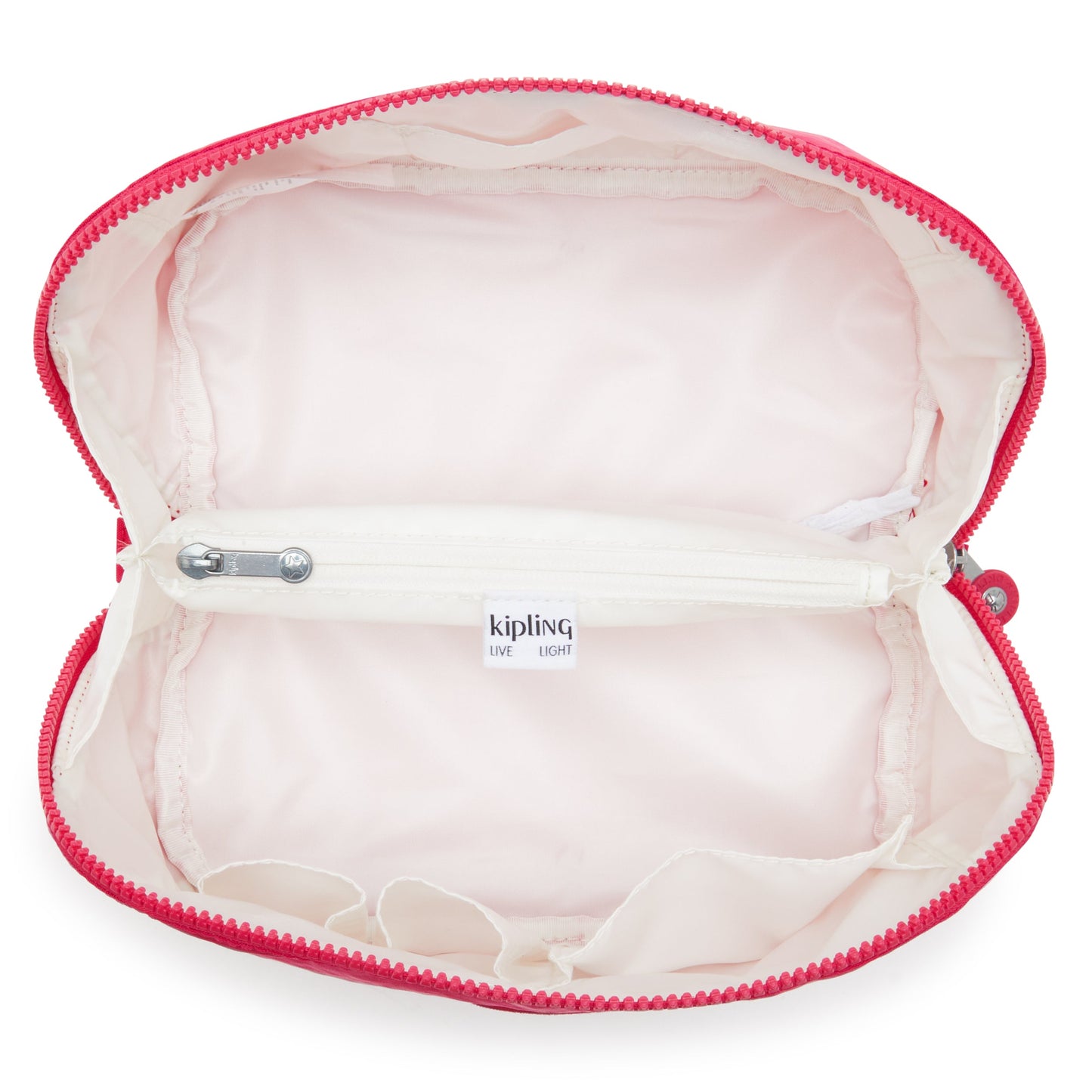 حقيبة أدوات الزينة KIPLING-Mirko M-Large مع جيوب - Confetti Pink-I3401-T73