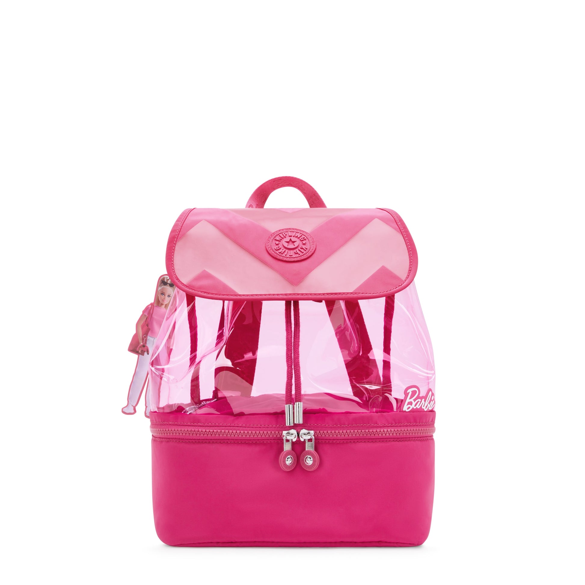 KIPLING-Darlee-Medium Barbie™ Backpack With Two Main Compartments-Power P Transpa-I3417-BA9