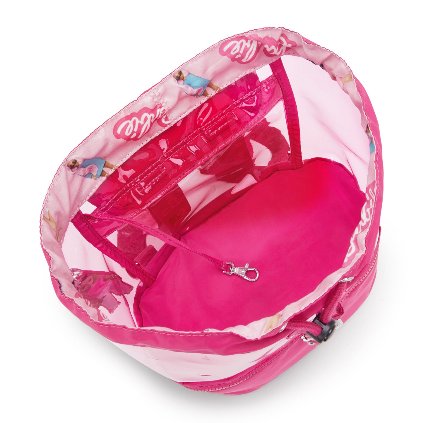 حقيبة ظهر KIPLING-Darlee-Medium Barbie™ ذات حجرتين رئيسيتين-Power P Transpa-I3417-BA9