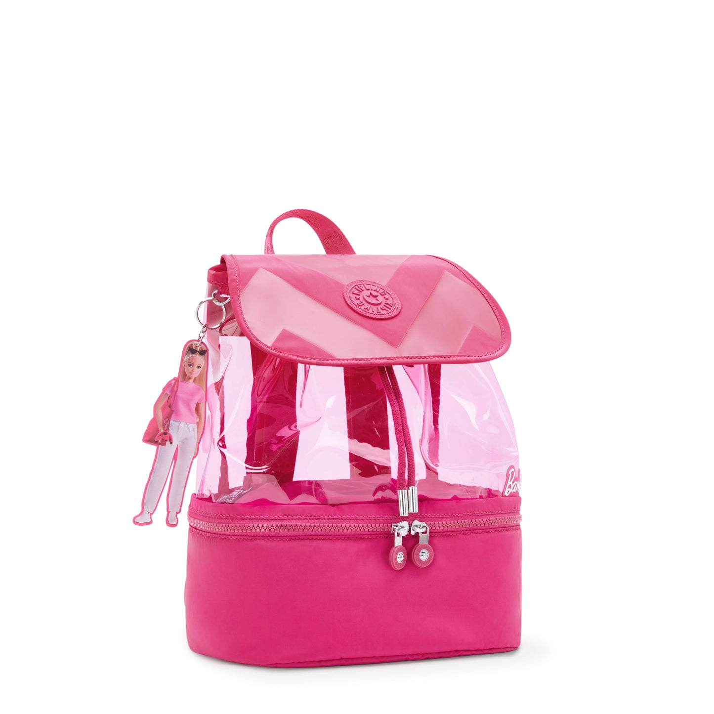 حقيبة ظهر KIPLING-Darlee-Medium Barbie™ ذات حجرتين رئيسيتين-Power P Transpa-I3417-BA9