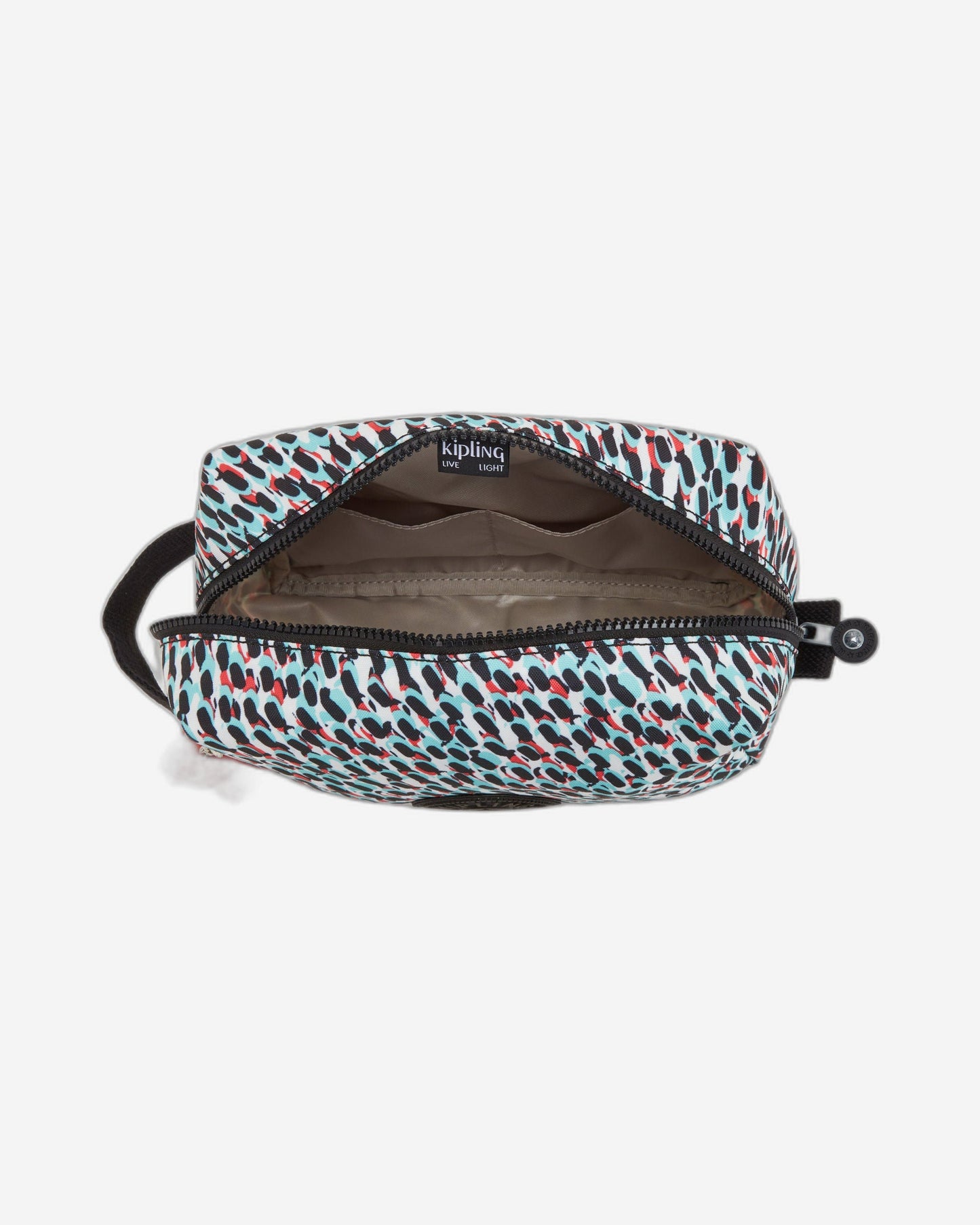 حقيبة أدوات الزينة الكبيرة بطبعة أوراق الشجر المجردة من Kipling Parac C2I3419-GN6