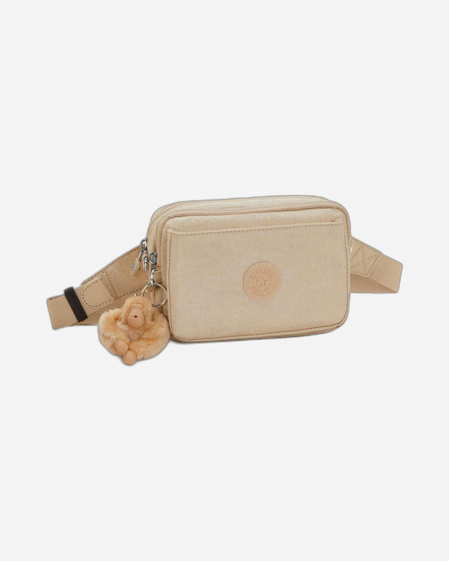 Kipling Abanu Multi Sparkled Beige Small crossbody convertible to waistbag (with removable shoulderstrap) I3492-5DV