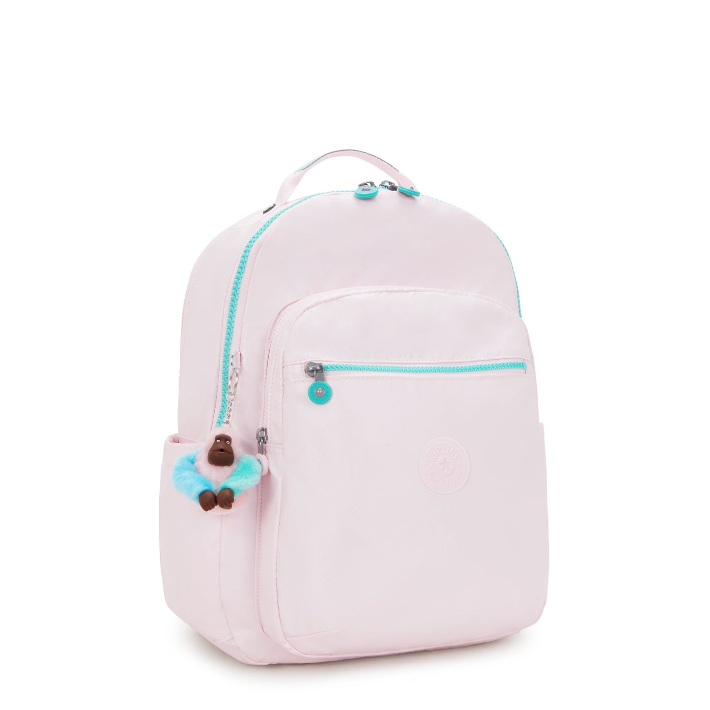 حقيبة ظهر Kipling Seoul College Extra Sea Pink Met Large مع حجرة للكمبيوتر المحمول I3514-52J