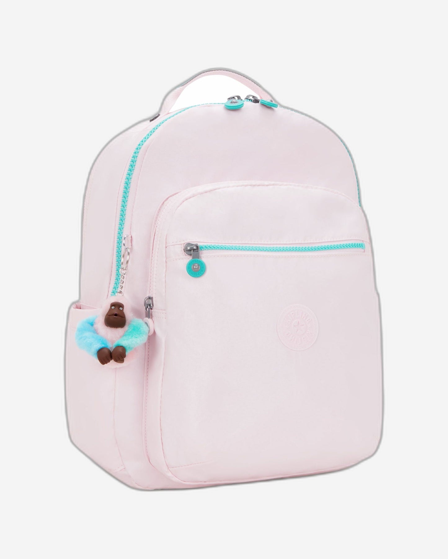 حقيبة ظهر Kipling Seoul College Extra Sea Pink Met Large مع حجرة للكمبيوتر المحمول I3514-52J