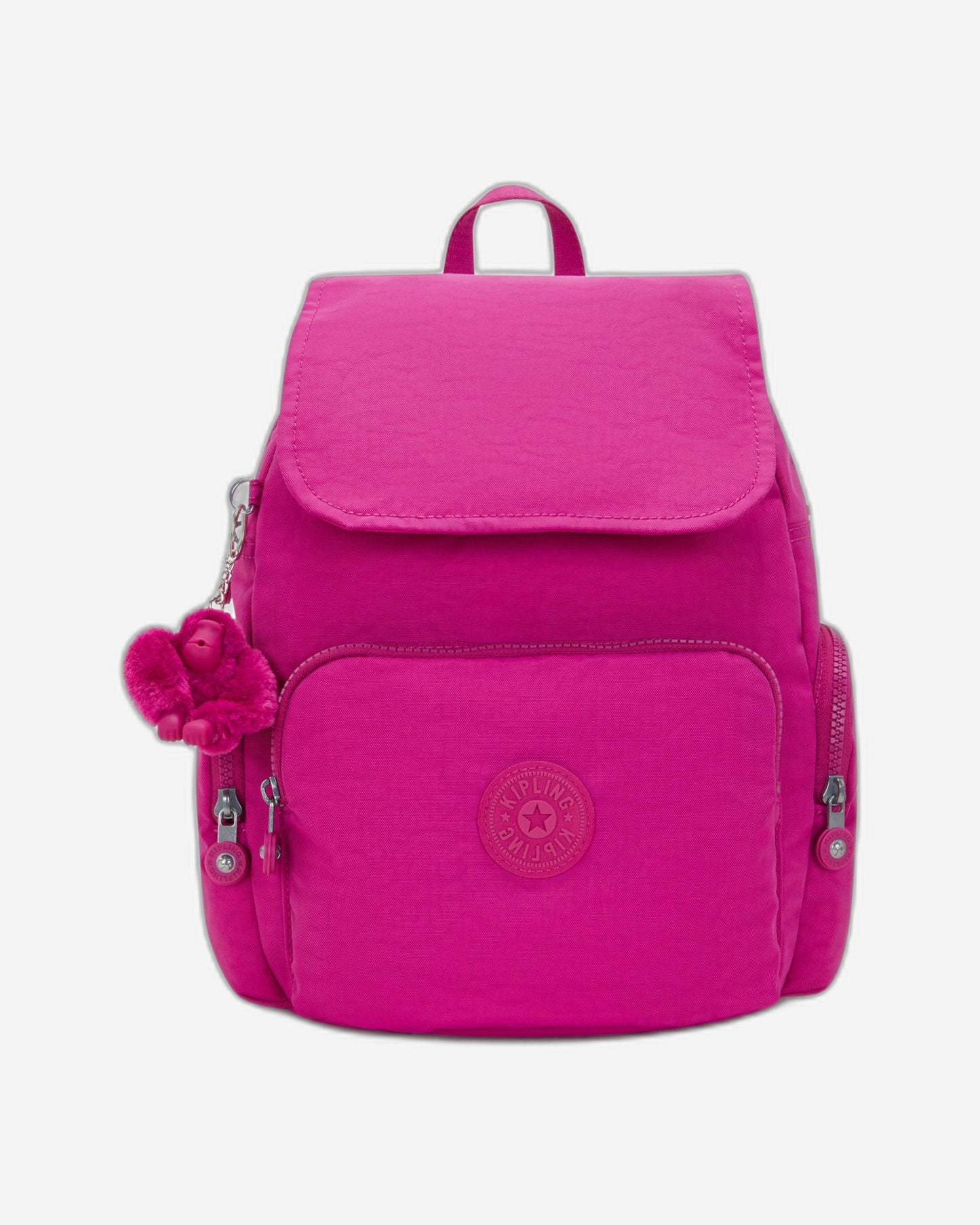 حقيبة ظهر Kipling City Zip S صغيرة متوهجة باللون الفوشيا I3523-3KU