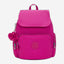 حقيبة ظهر Kipling City Zip S صغيرة متوهجة باللون الفوشيا I3523-3KU