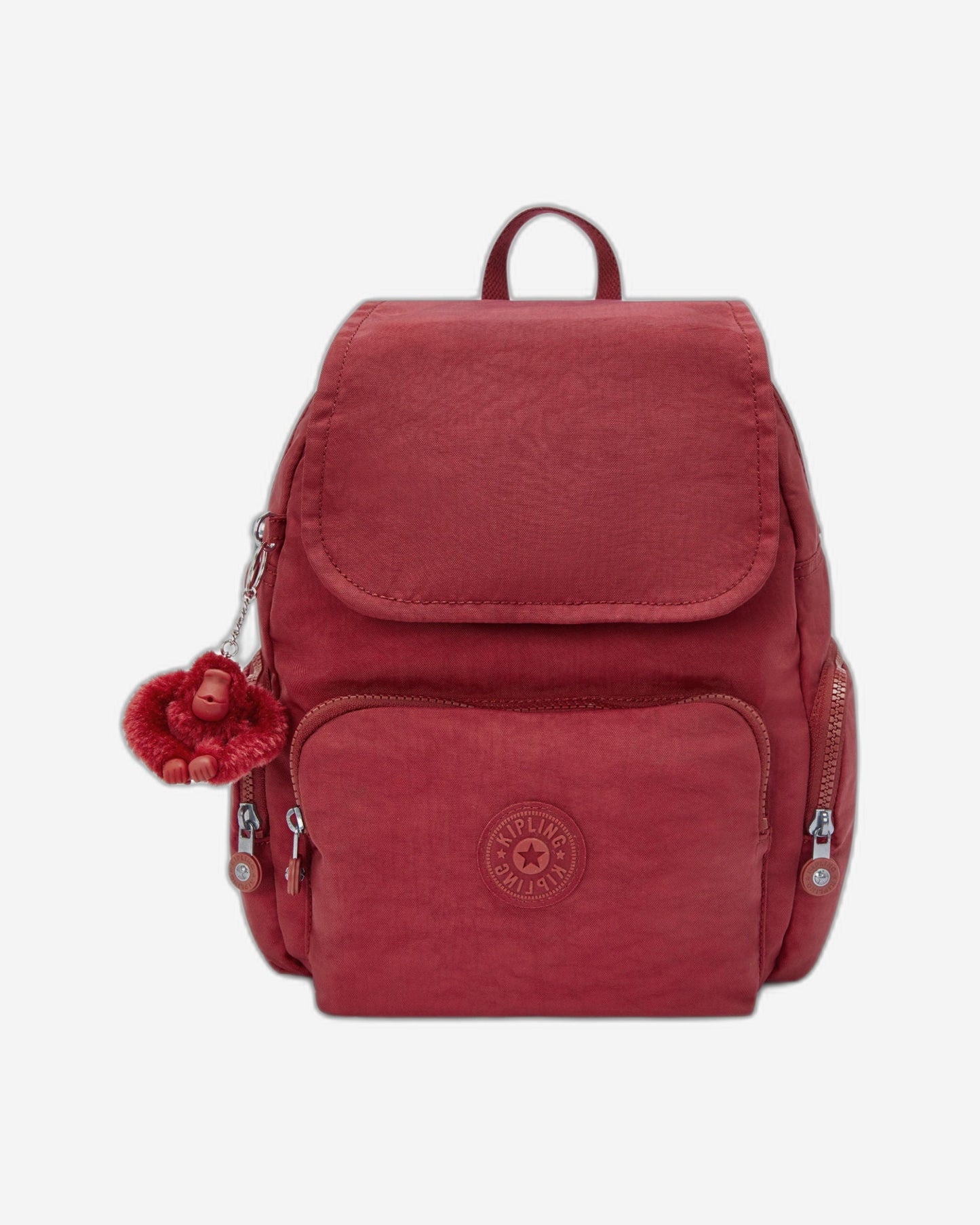 حقيبة ظهر Kipling City Zip S صغيرة حمراء اللون I3523-4SS