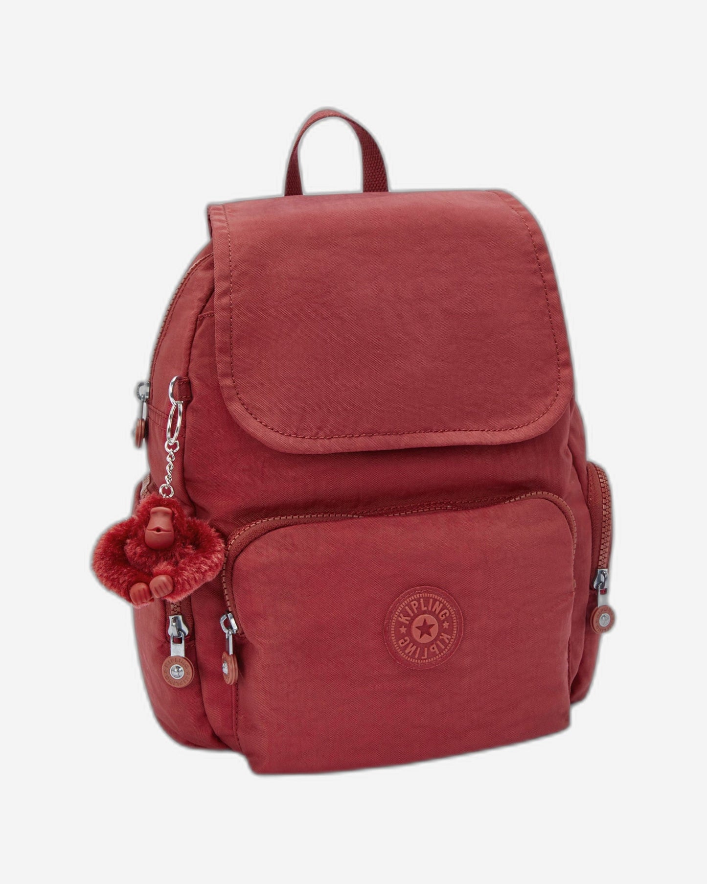 حقيبة ظهر Kipling City Zip S صغيرة حمراء اللون I3523-4SS