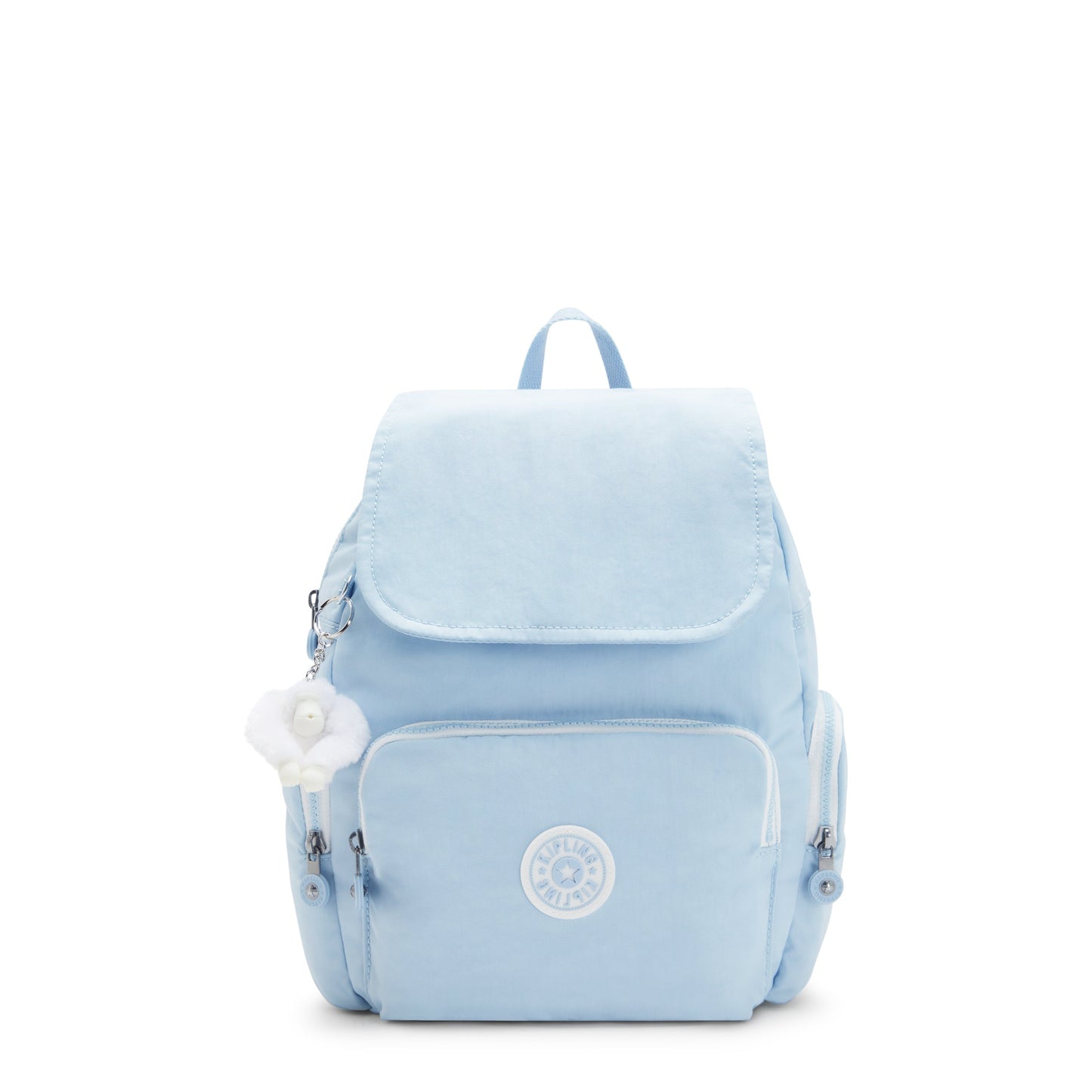 KIPLING-City Zip S-Small Backpack with Adjustable Straps-Frost Blue Bl-I3523-LZ8