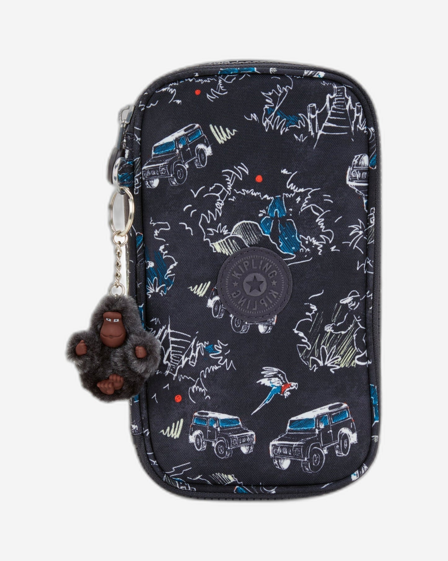 حقيبة أقلام Kipling 50 Pens Jungle Fun Race متوسطة الحجم C2I3707-TJ3
