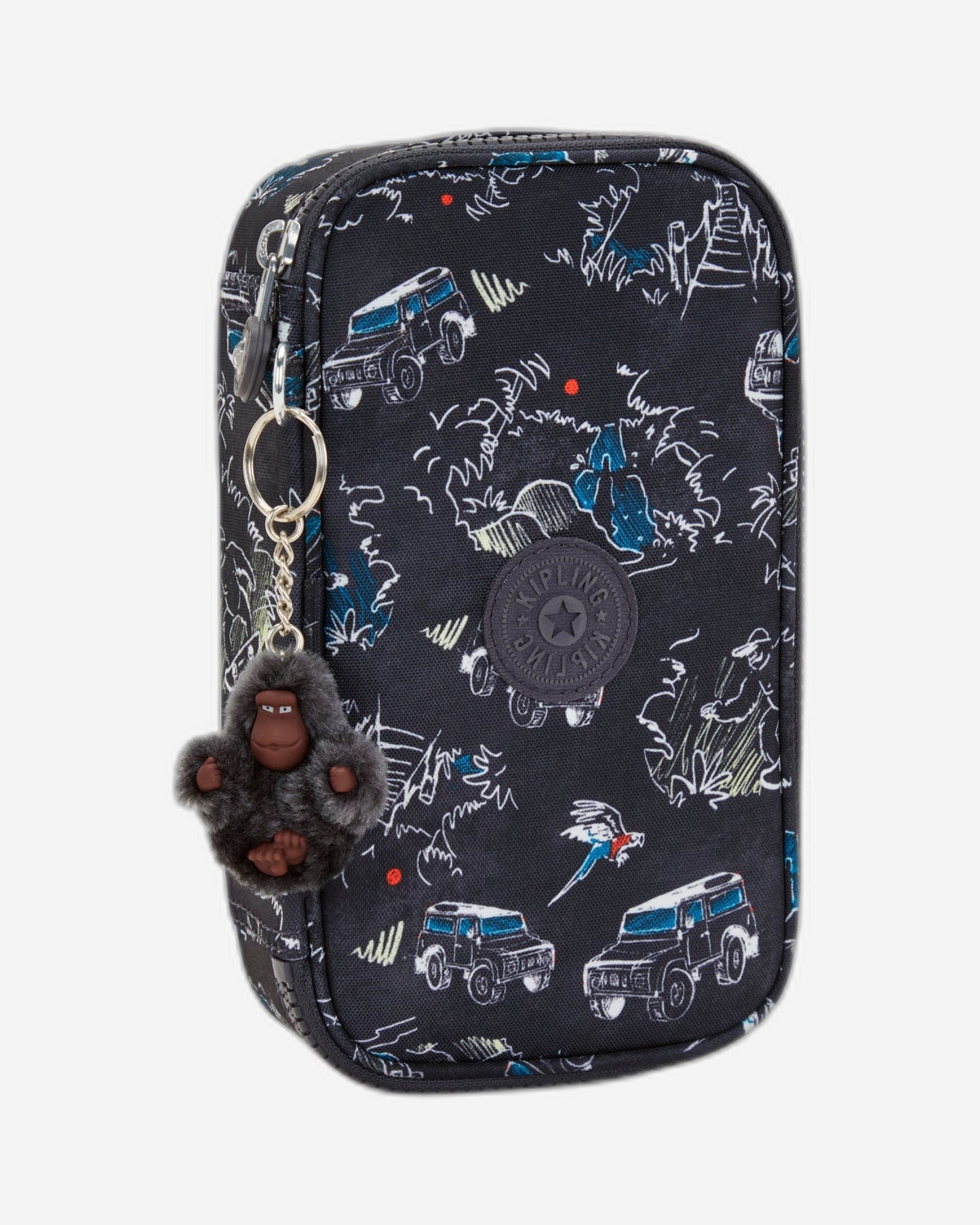 حقيبة أقلام Kipling 50 Pens Jungle Fun Race متوسطة الحجم C2I3707-TJ3