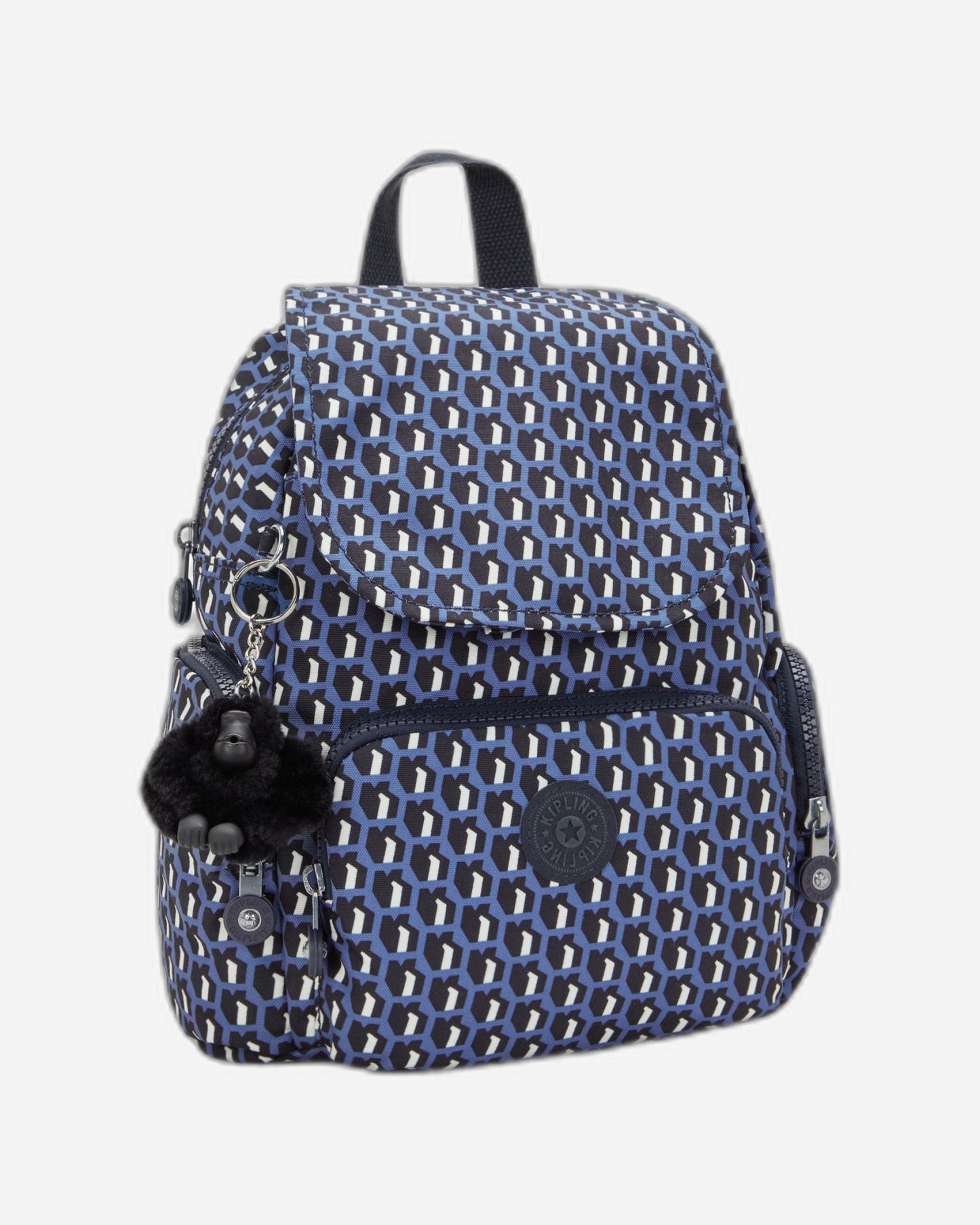حقيبة ظهر صغيرة Kipling City Zip Mini 3D K باللون الأزرق I3735-4JS