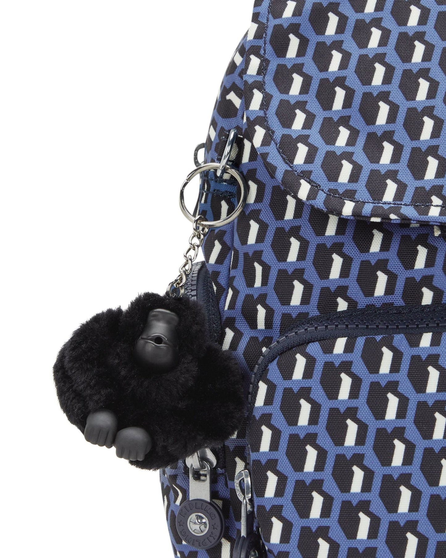 حقيبة ظهر صغيرة Kipling City Zip Mini 3D K باللون الأزرق I3735-4JS