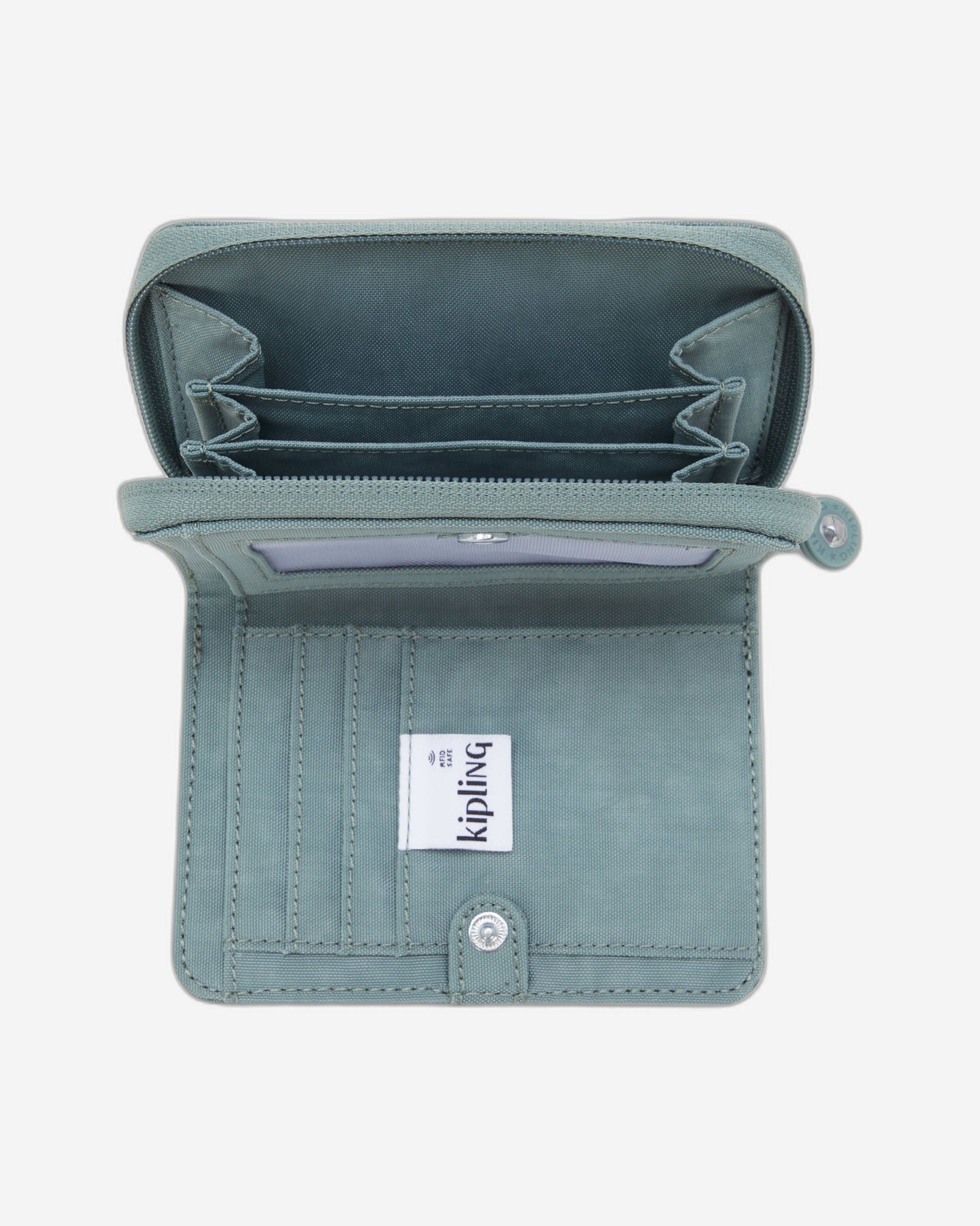 محفظة Kipling Money Love رمادية متوسطة الحجم مريحة I3738-3NL