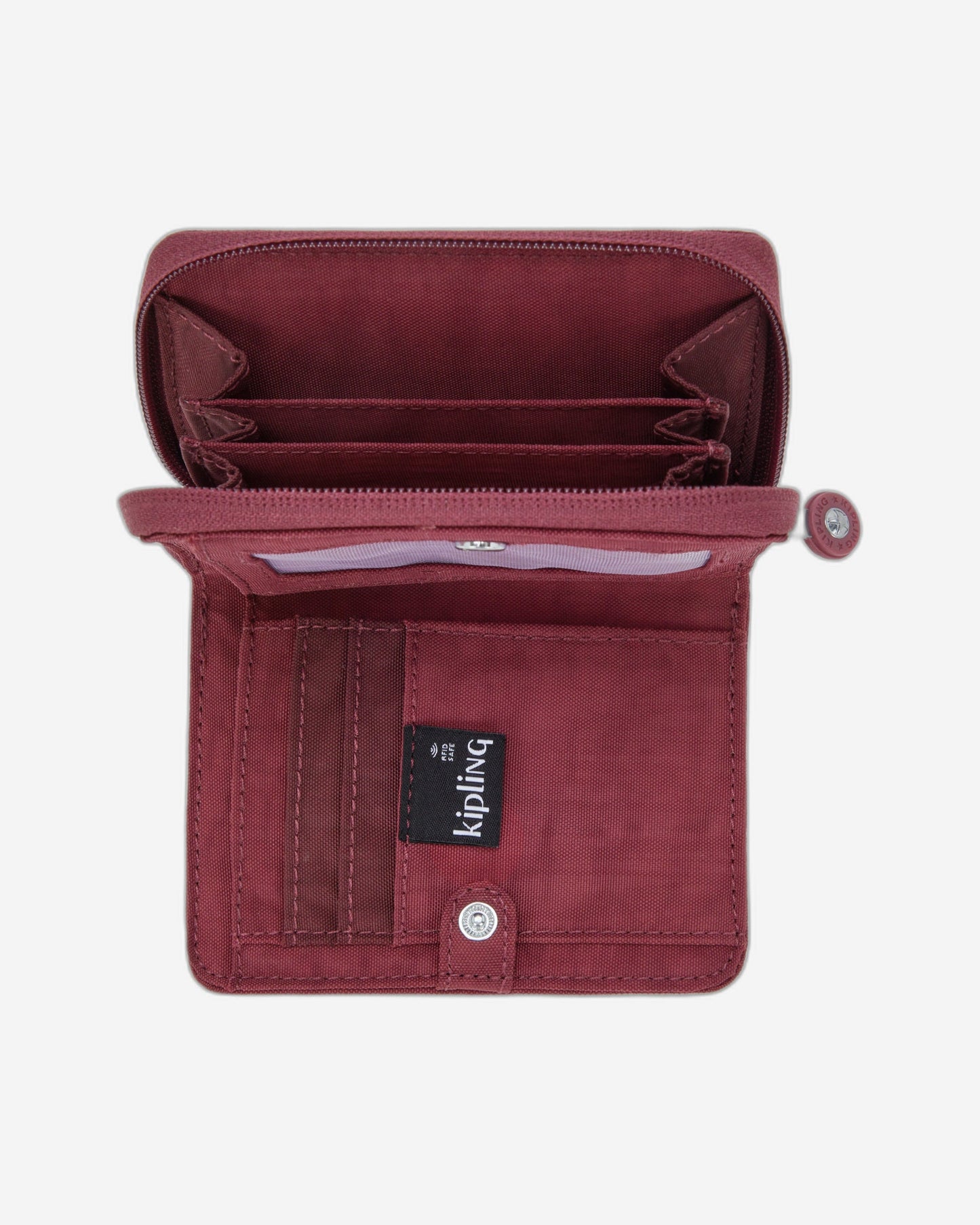 Kipling Money Love Lounge Wine محفظة متوسطة I3738-5FW