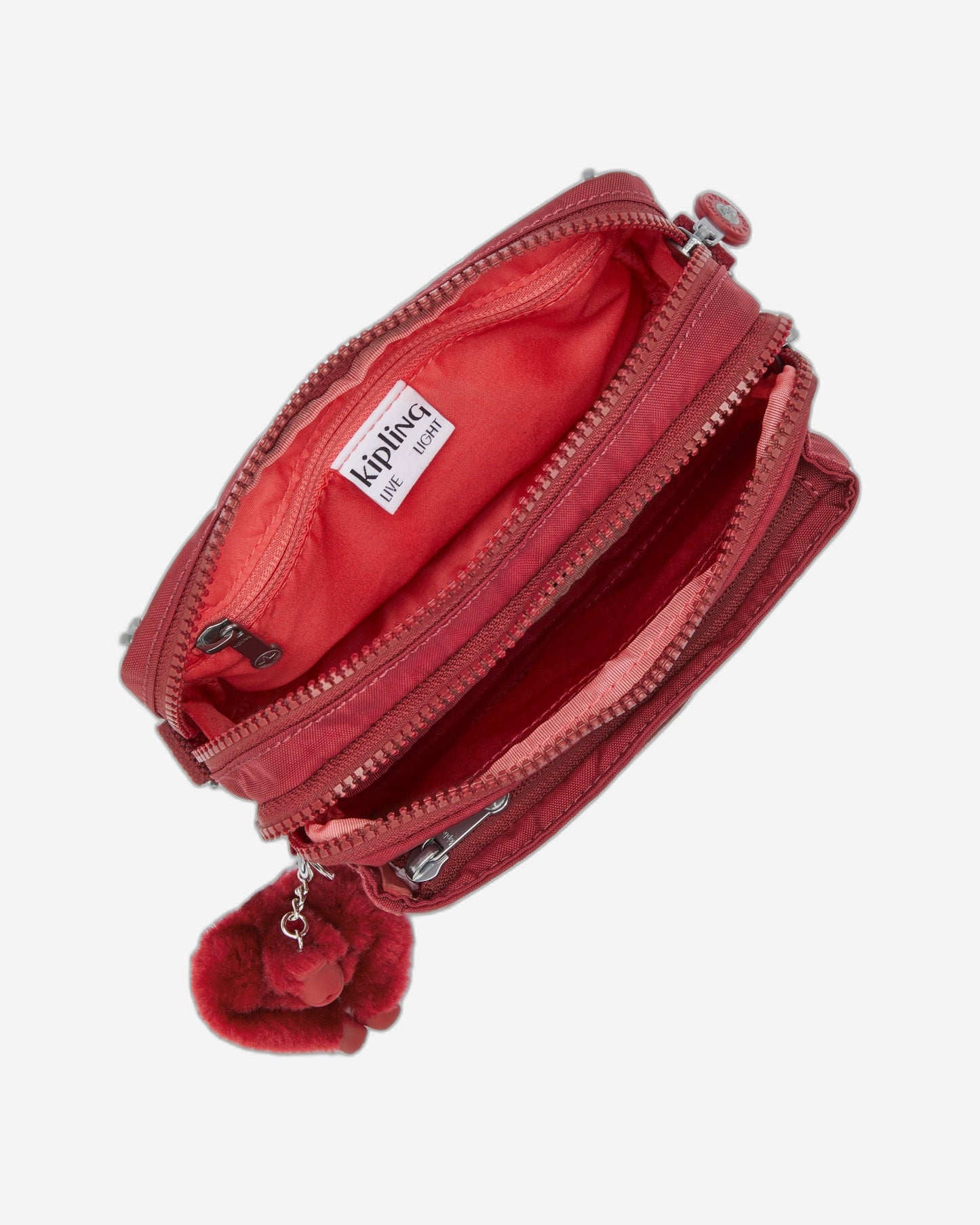 حقيبة كتف صغيرة Kipling Abanu متعددة الألوان باللون الأحمر I3795-4SS