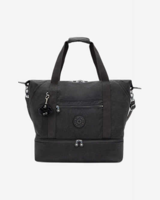 Kipling Art M حقيبة عطلة نهاية الأسبوع السوداء الكبيرة I3869-P39