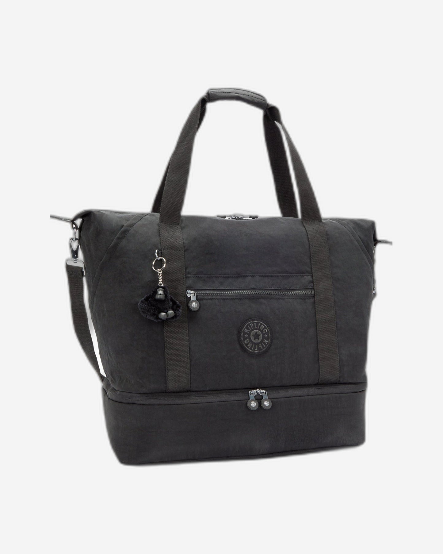 Kipling Art M حقيبة عطلة نهاية الأسبوع السوداء الكبيرة I3869-P39