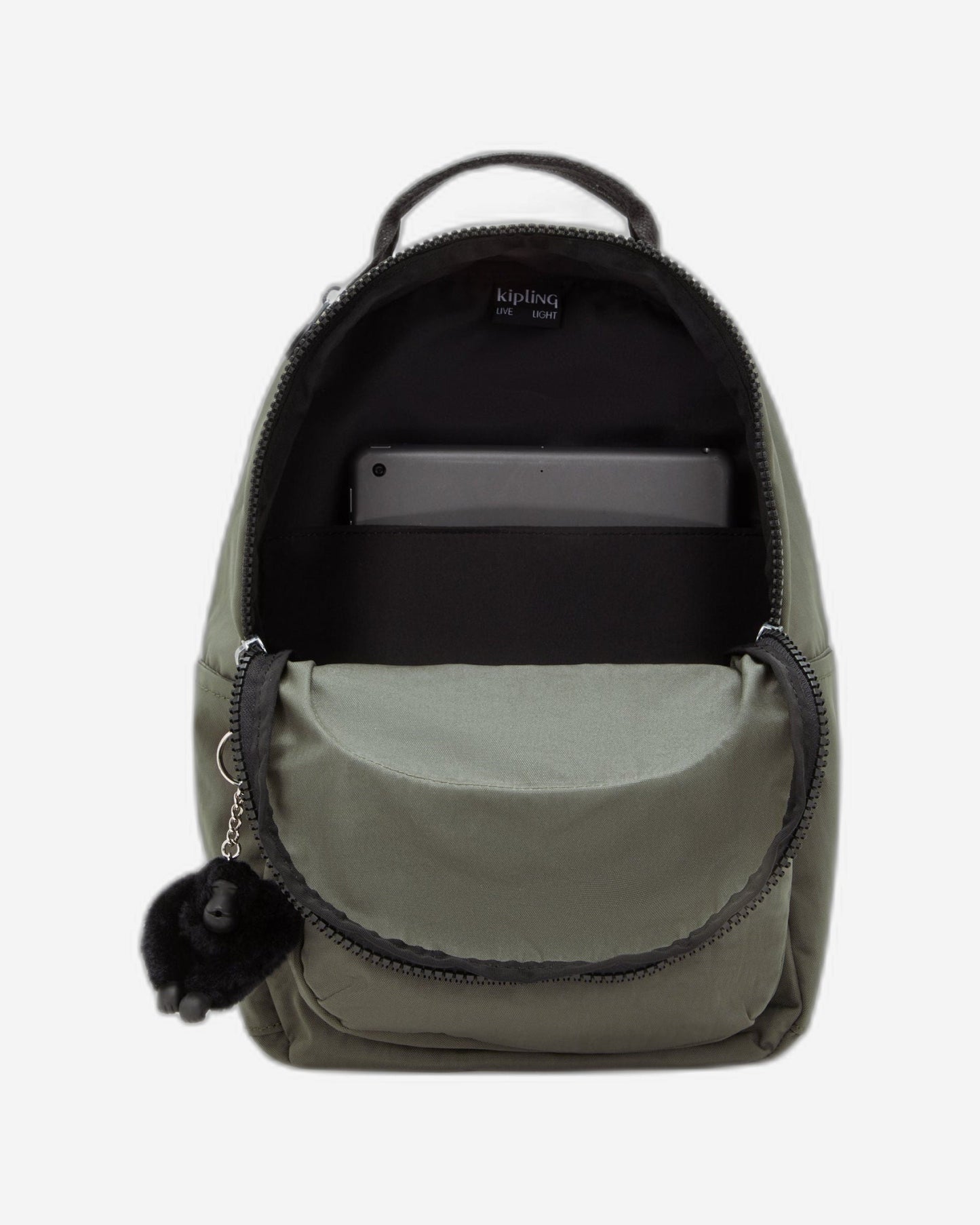 حقيبة ظهر صغيرة Kipling Seoul S باللون الأخضر الطحلبي C2I4082-88D