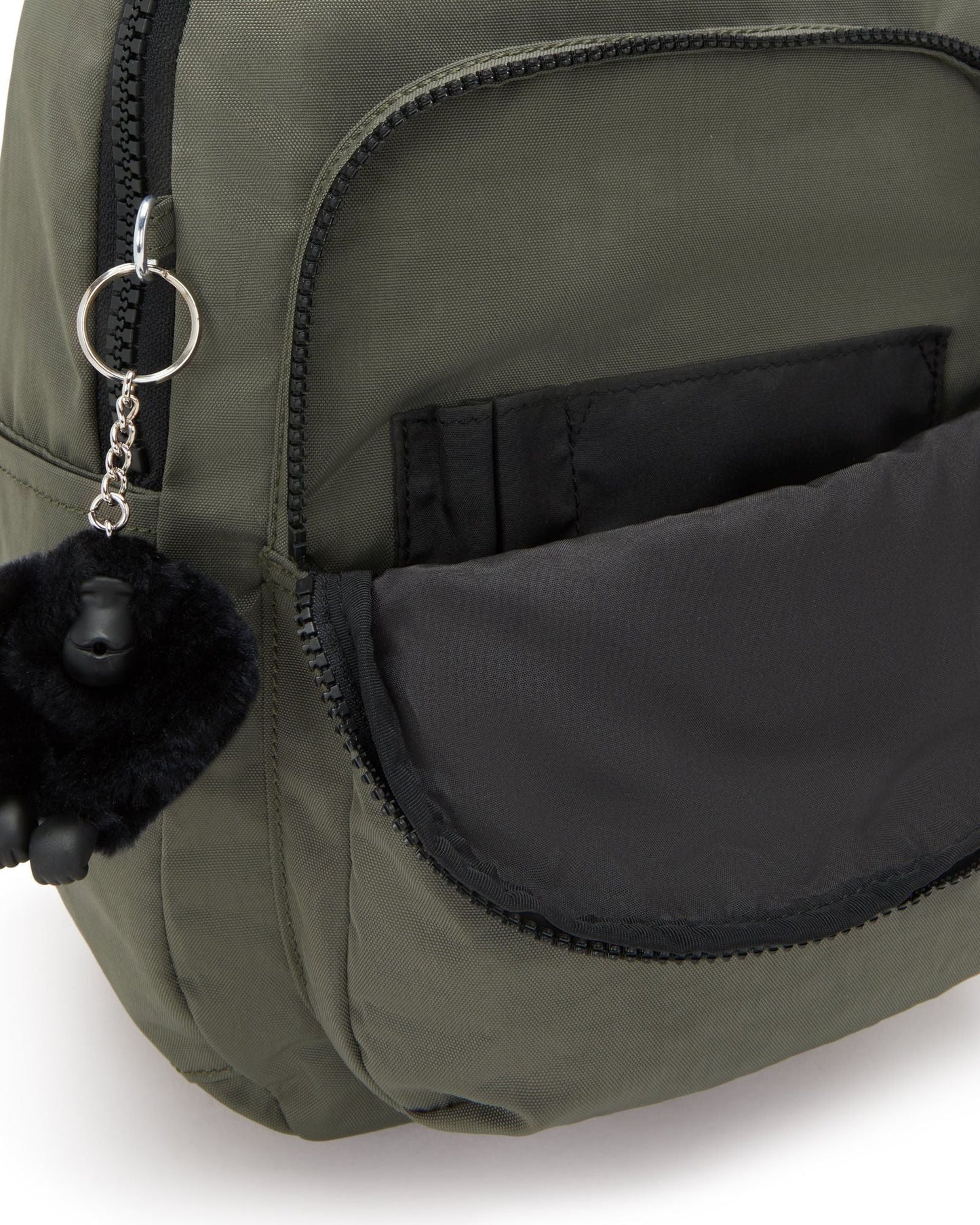 حقيبة ظهر صغيرة Kipling Seoul S باللون الأخضر الطحلبي C2I4082-88D