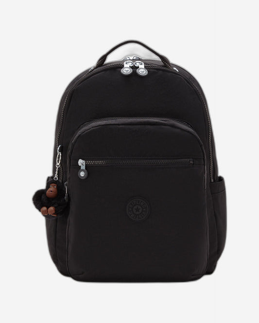 حقيبة ظهر كبيرة Kipling Seoul Lap True Black مع حجرة لابتوب I4275-J99
