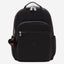 حقيبة ظهر كبيرة Kipling Seoul Lap True Black مع حجرة لابتوب I4275-J99